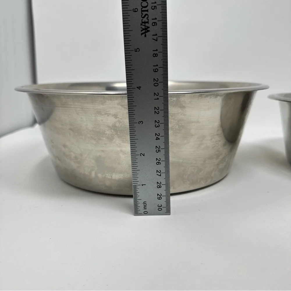 Stainless Steel Dog Food and Water Bowls